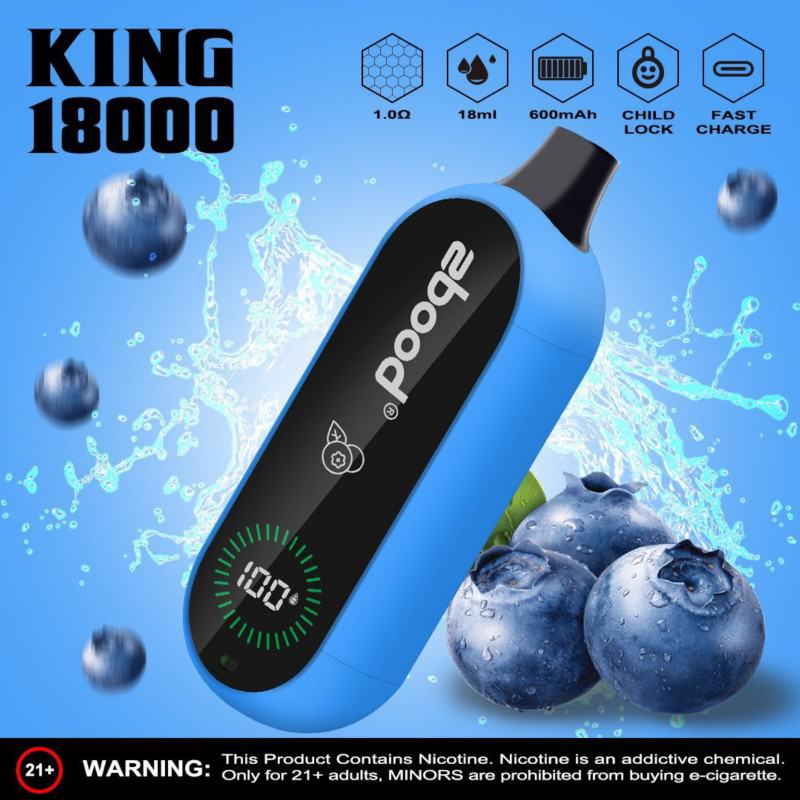 zbood Puff Zbood King 18000 20k20k Puffs Disposable E-cigarette