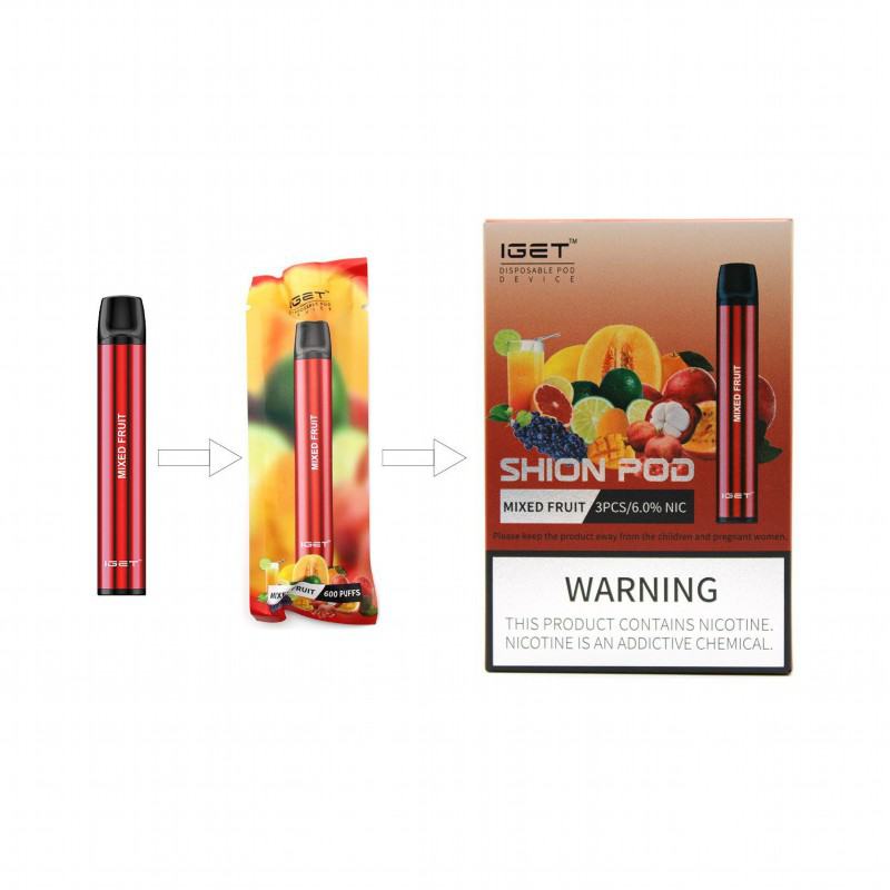 Disposable Iget Shion 600 Puffs Vape