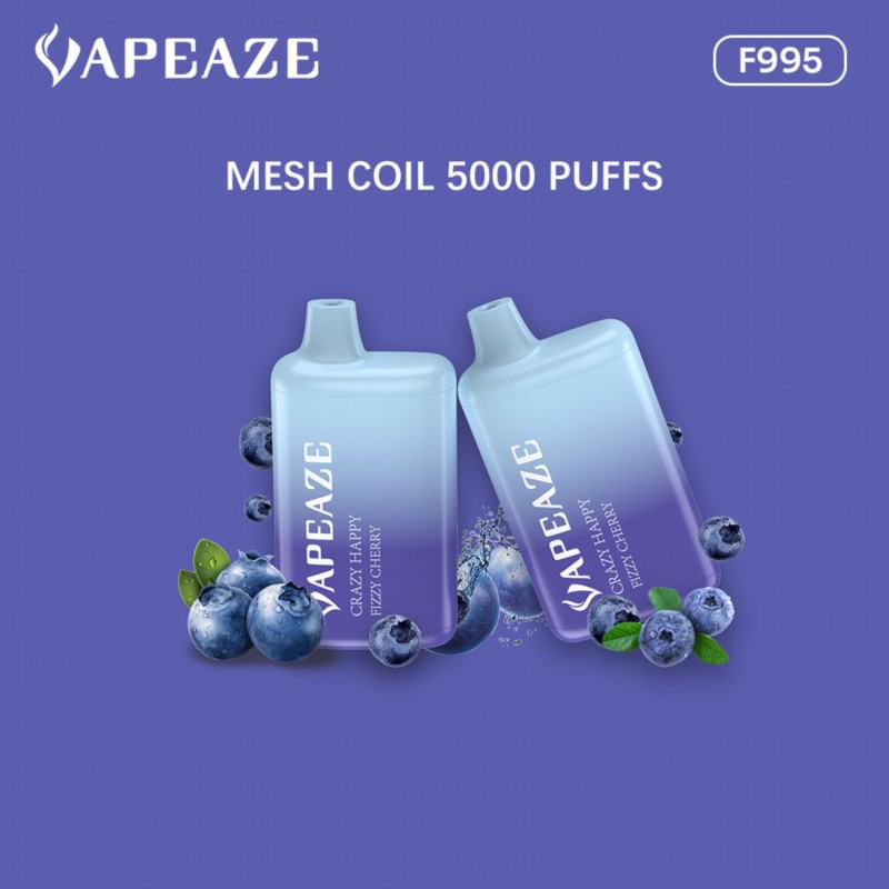 Disposable Vape Pens AZE & Custom Logo Crazy Happy 5000 Puffs