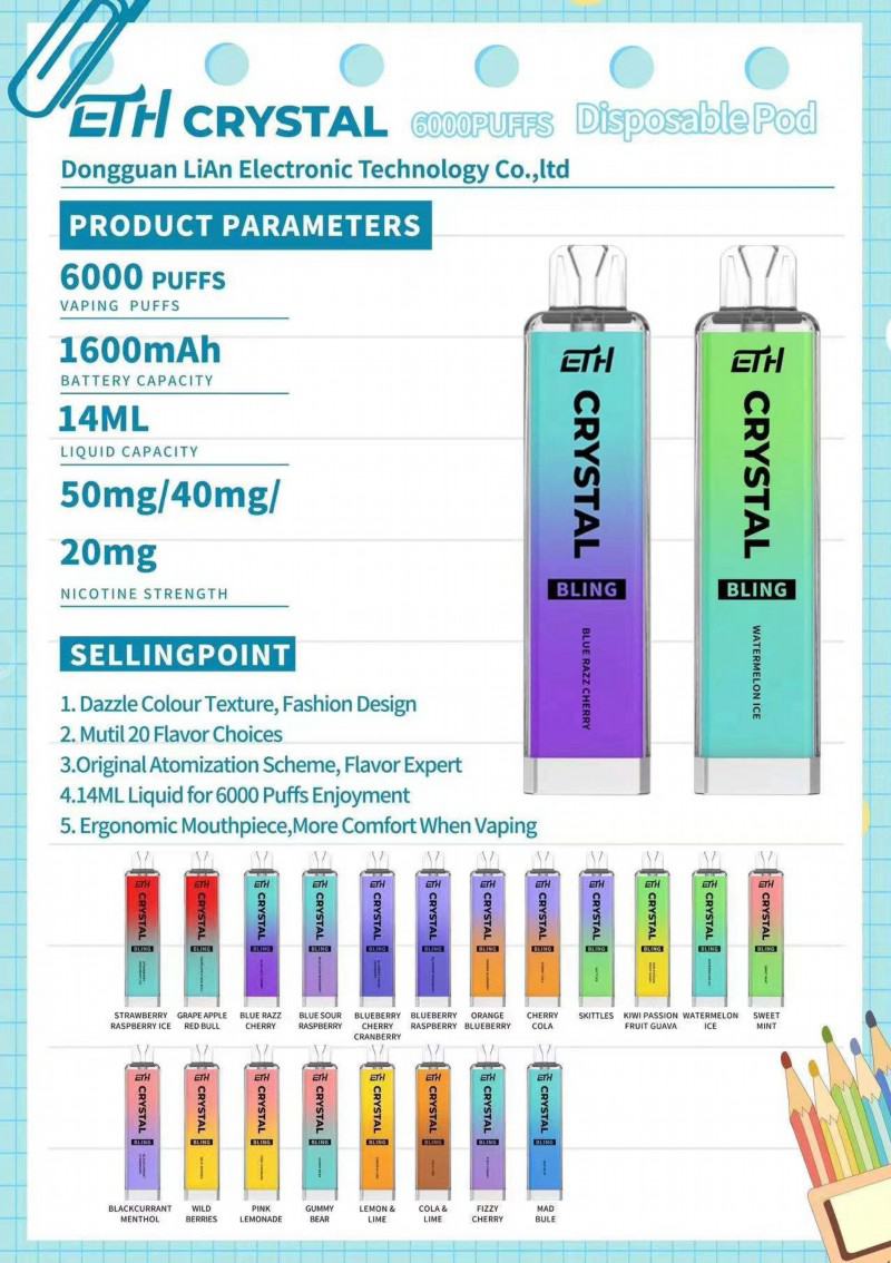  Crystal Bling 6000 Puffs