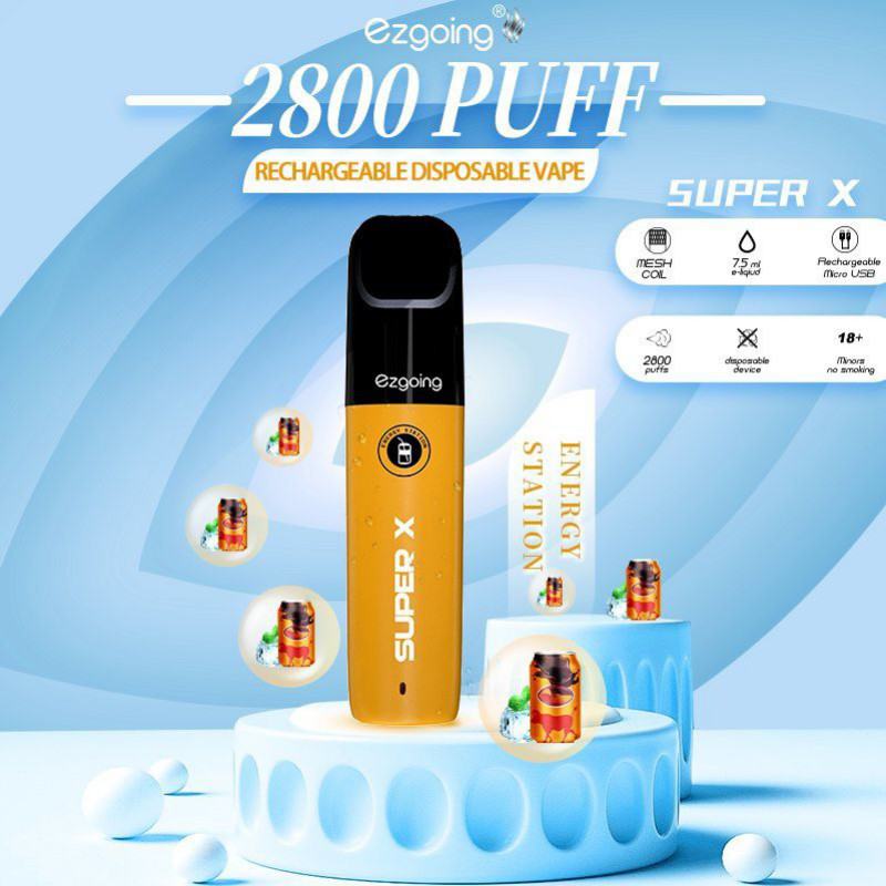 Disposable Ezgoing Ezgoing-2800 About 2800 Puffs E-cigarette Nicotine