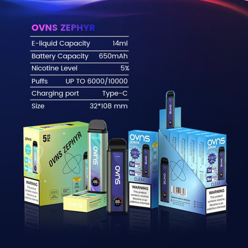 OVNS Disposable Vape Ovns Zephyr 16000 Puffs Brands