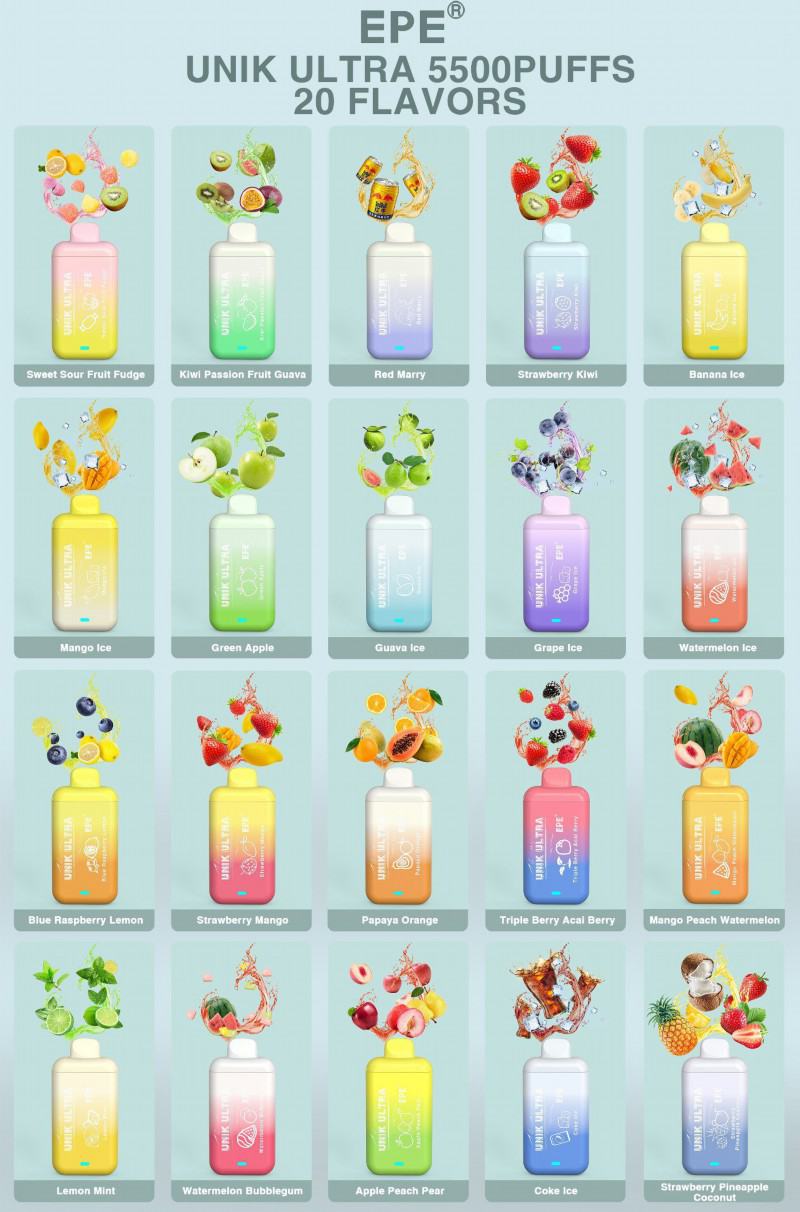 Vape AIM Epe Unik Ultra 20 Flavors 5500 Puffs