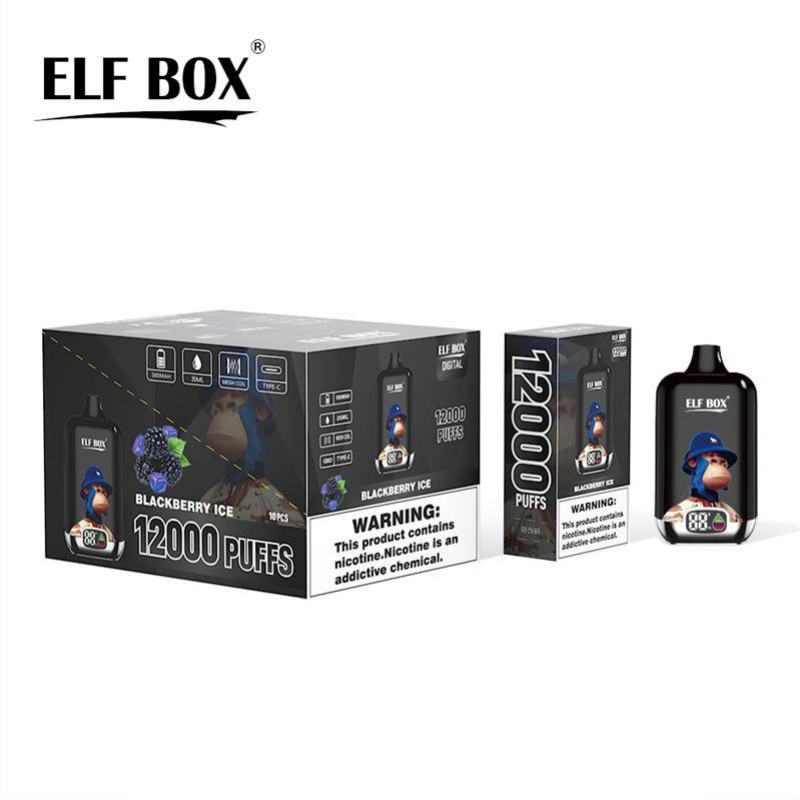 no Disposable Vapes Elf Box Digital 12000 Puffs