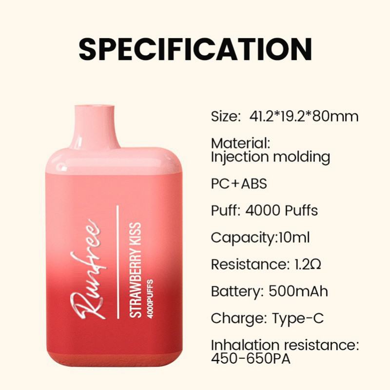 Runfree Rp18 4000 Puffs Disposable Pen