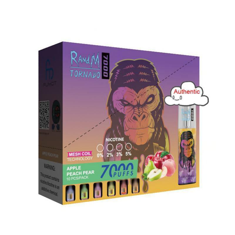 OEM/ODM Randm Tornado 7000 Puffs Disposable Vape Pens