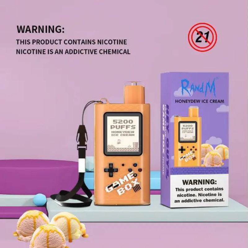 Randm game box 5200 puffs electronic cigarette puff