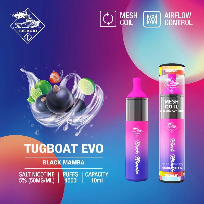 Smooth Hit Disposable Vape TUGBOAT Tugboat 4500 Puffs