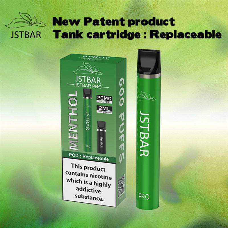 Disposable customize E-cigarette Jst Pro Mod 600 Puffs Nicotine