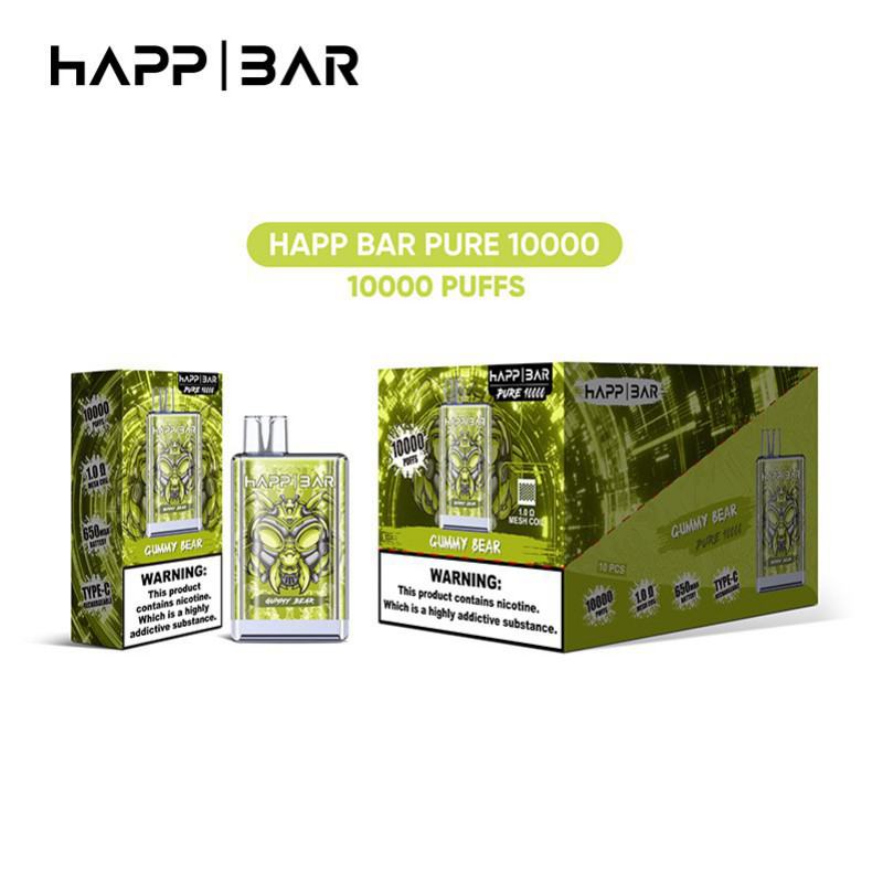 Disposable BANANATIMES/Custom Happ Crystal Pure Ecig 10000 Puffs