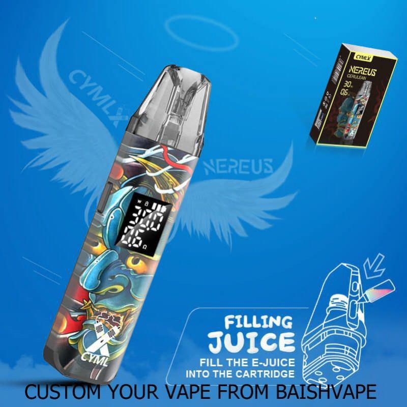 Puff Baish Pro Refillable Cymlx Nereu Pod Electronic Cigarette
