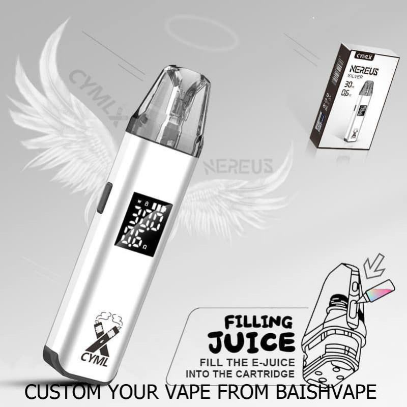Puff Baish Pro Refillable Cymlx Nereu Pod Electronic Cigarette