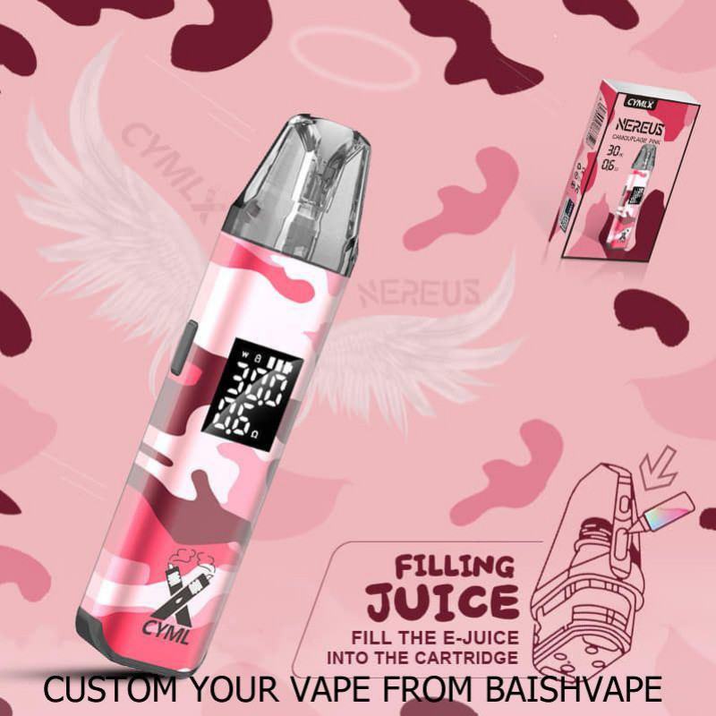 Puff Baish Pro Refillable Cymlx Nereu Pod Electronic Cigarette