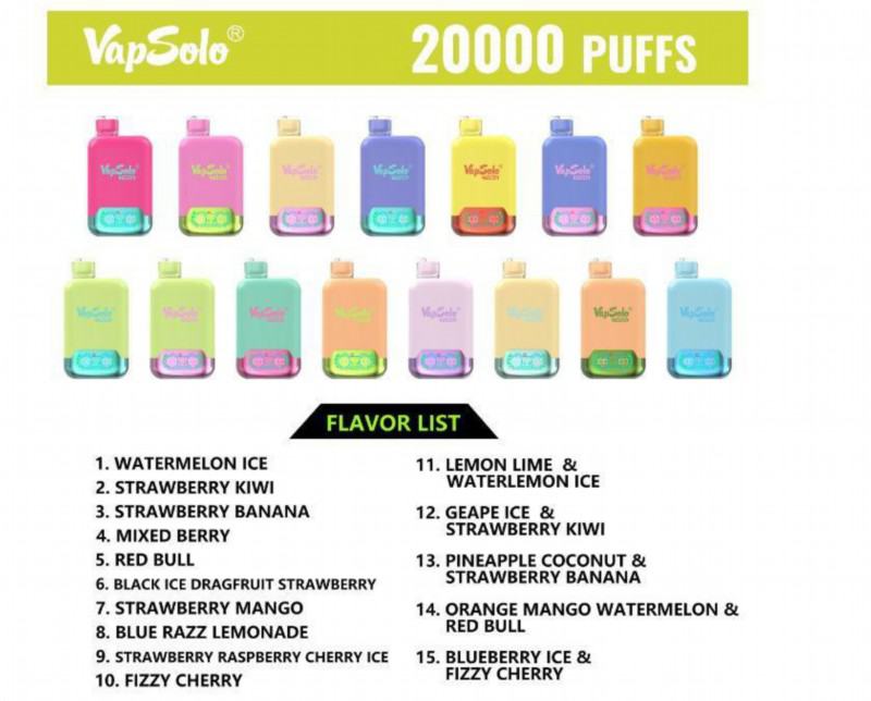 Vapsolo Disposable Vape Twins 20000 12000 Puffs Brands