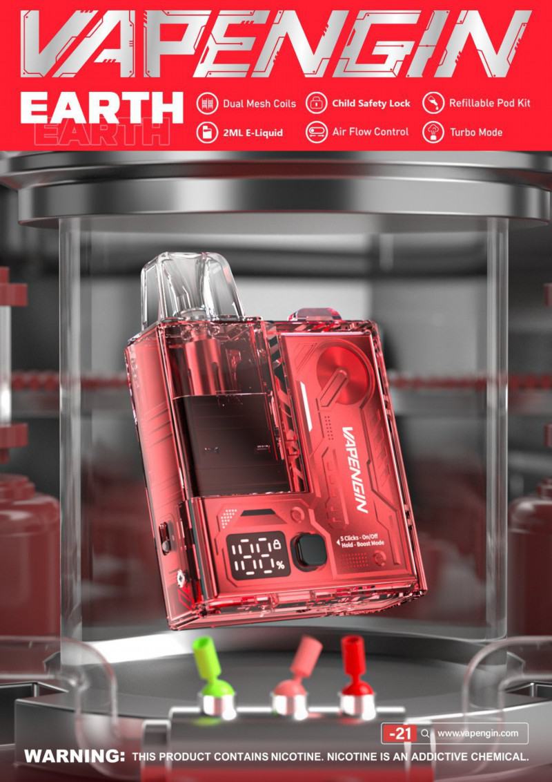 Big Puff Pen Plus man Vapengin Earth Vape