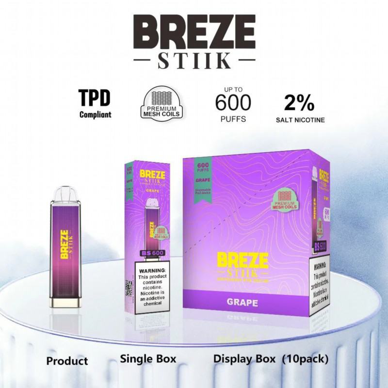 Disposable Vapes Breze Stiik 600