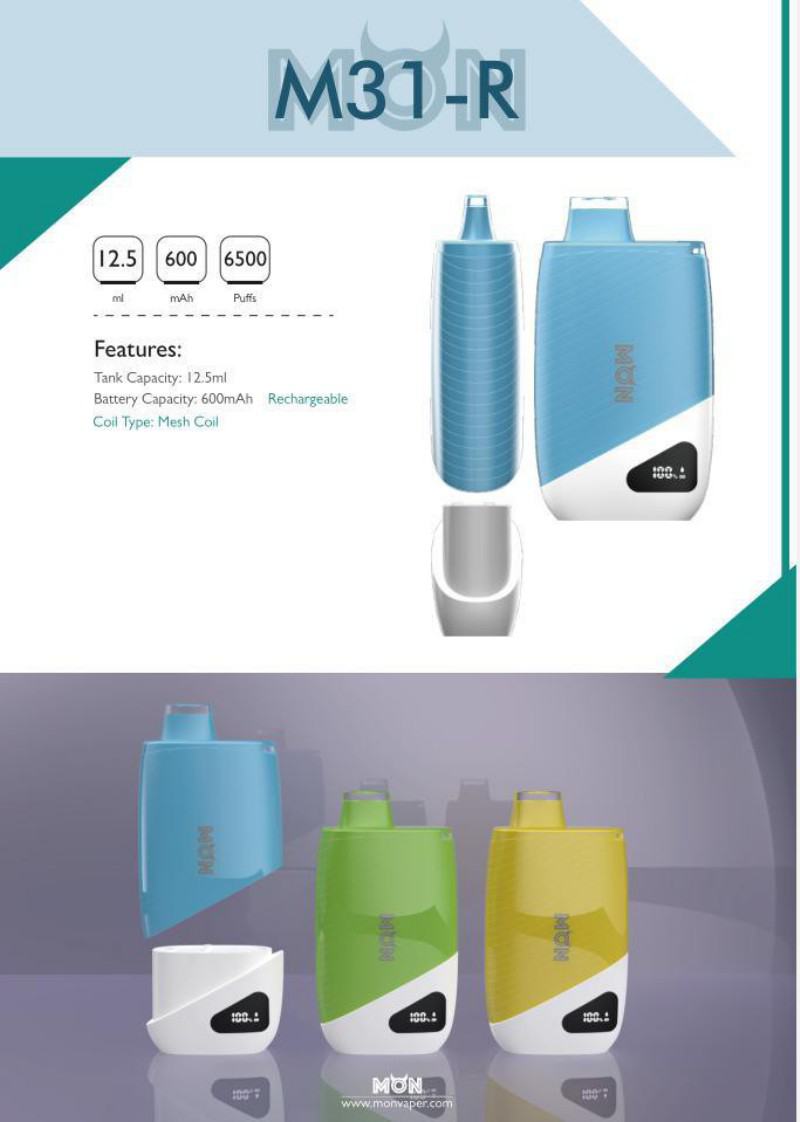 Vape Disposable MONR/OEM/ODM Mon Refill&prefill Pod 600-8000 Puffs