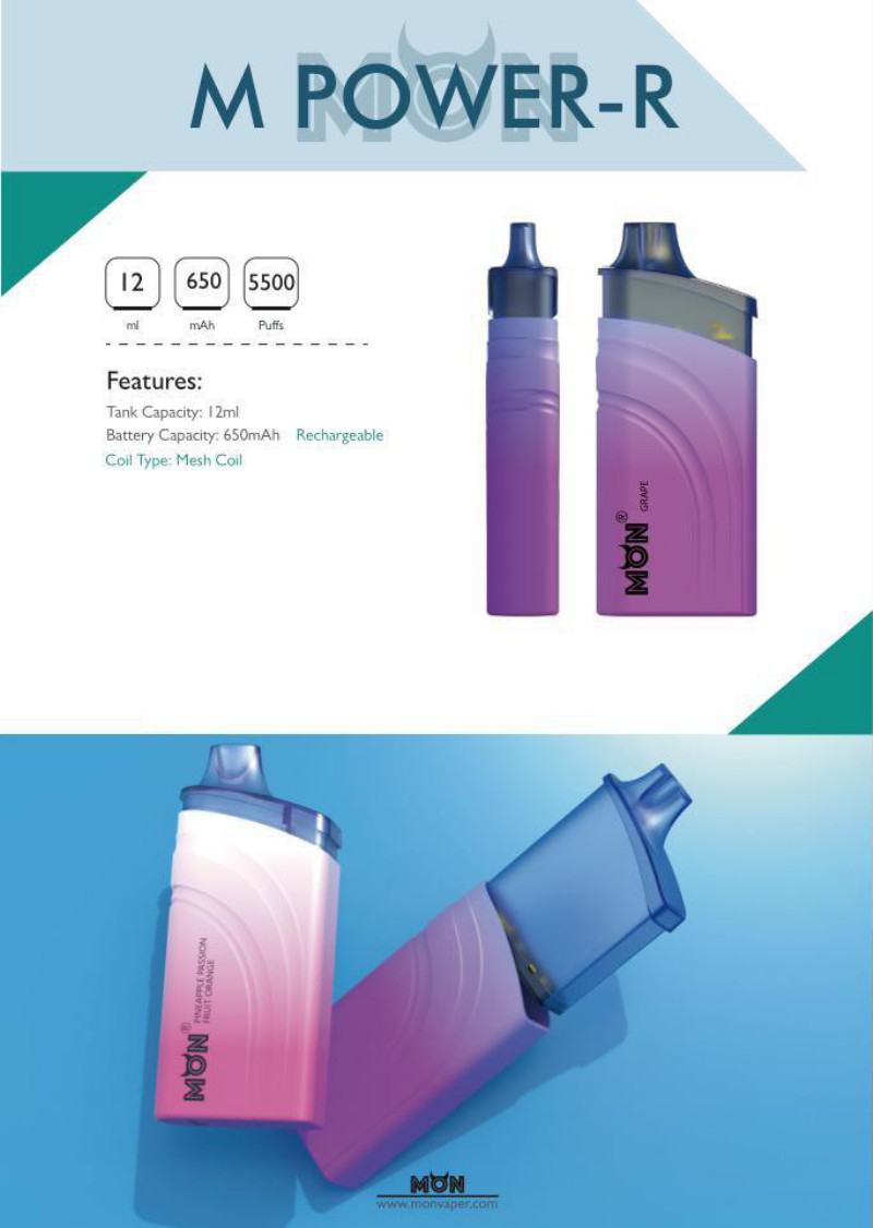 Vape Disposable MONR/OEM/ODM Mon Refill&prefill Pod 600-8000 Puffs
