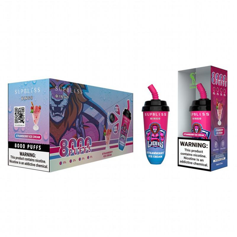 SUPBLISS Supbliss Bingo 8000 Puffs Box