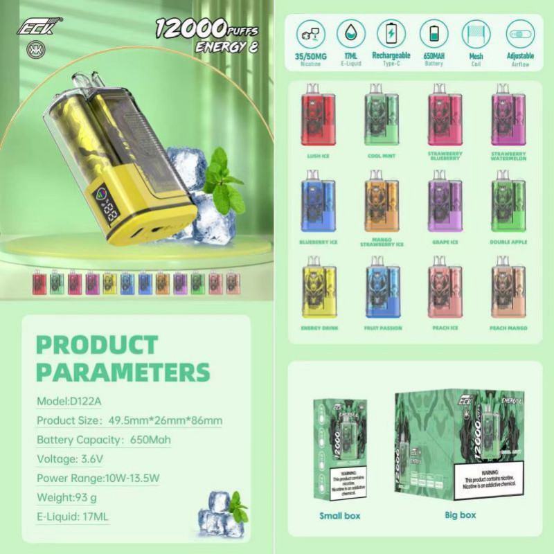 Maskking Kk Energy 12000 Puffs Disposable Big Hit Vape