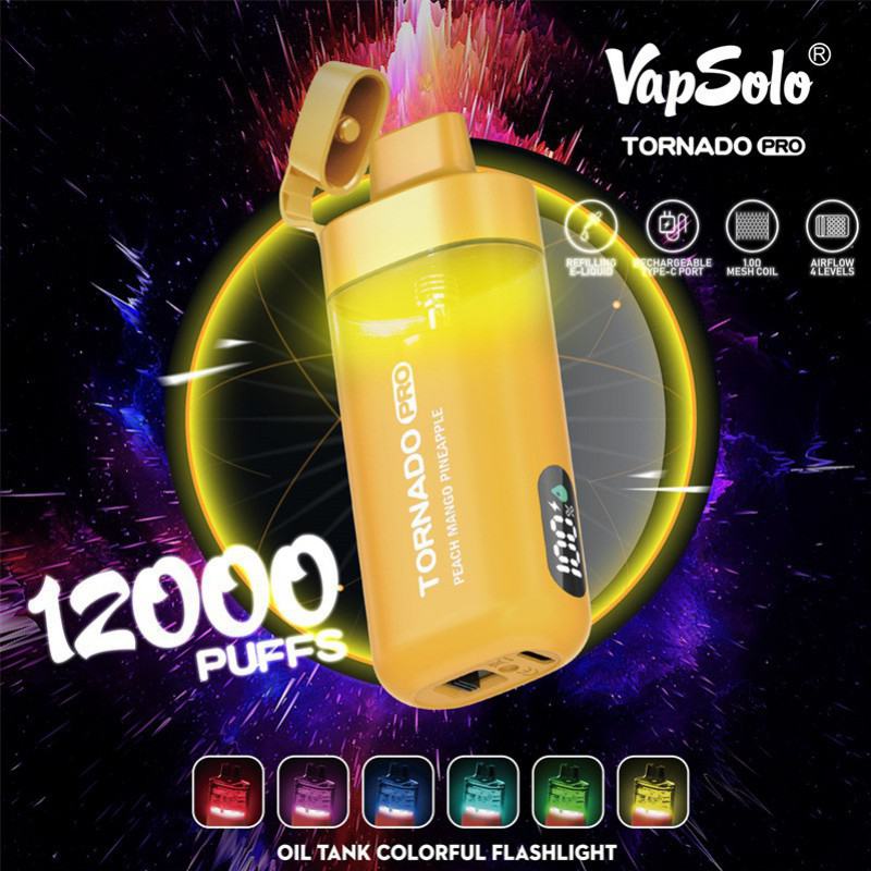 Vapsolo Tornado Pro 12k 12000 Puffs Vape Big Puff Pen Plus