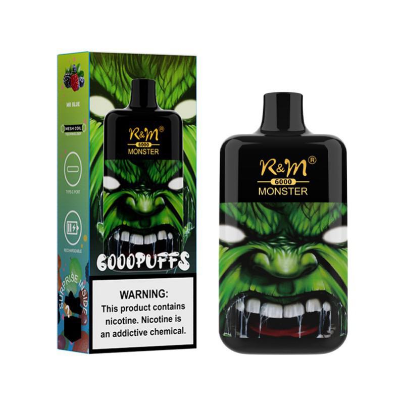 R&M Disposable Vape Brands R&m Monster 6k