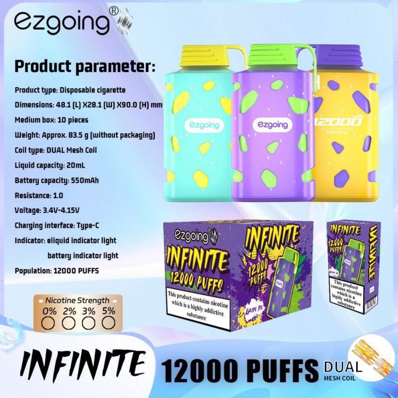 Ezgoing Ezgoing-1200 About 12000 Puffs Box