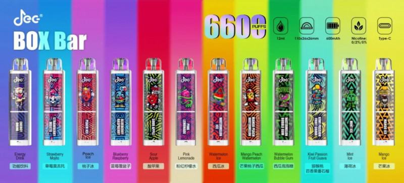Disposable Big Hit Vape Jec 6600 6600+ Puffs