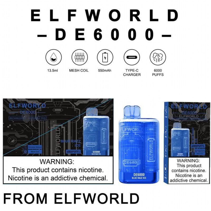 Elfworld 6000 Puffs Brands Disposable Vape