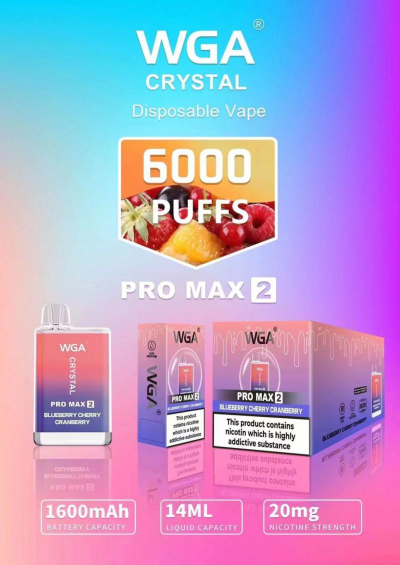 Smooth Hit Disposable Vape Wga Crystal 6000 Puffs