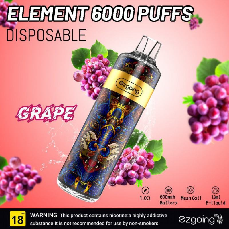 Ezgoing About 6000 Puffs Disposable Smooth Hit Vape