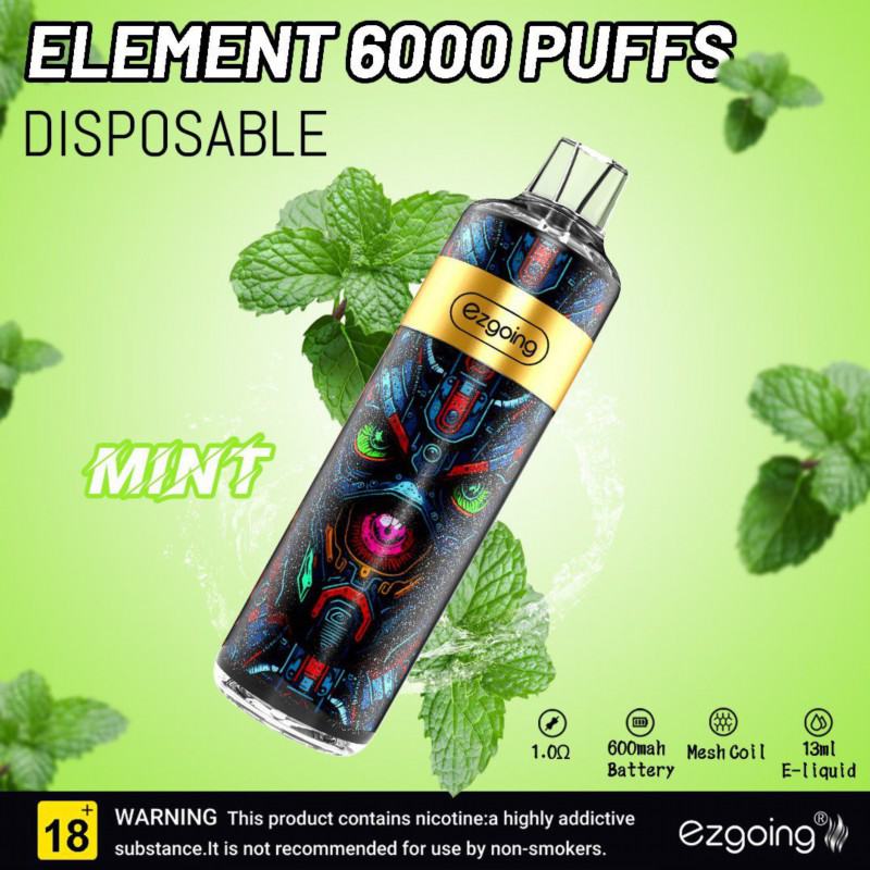 Ezgoing About 6000 Puffs Disposable Smooth Hit Vape