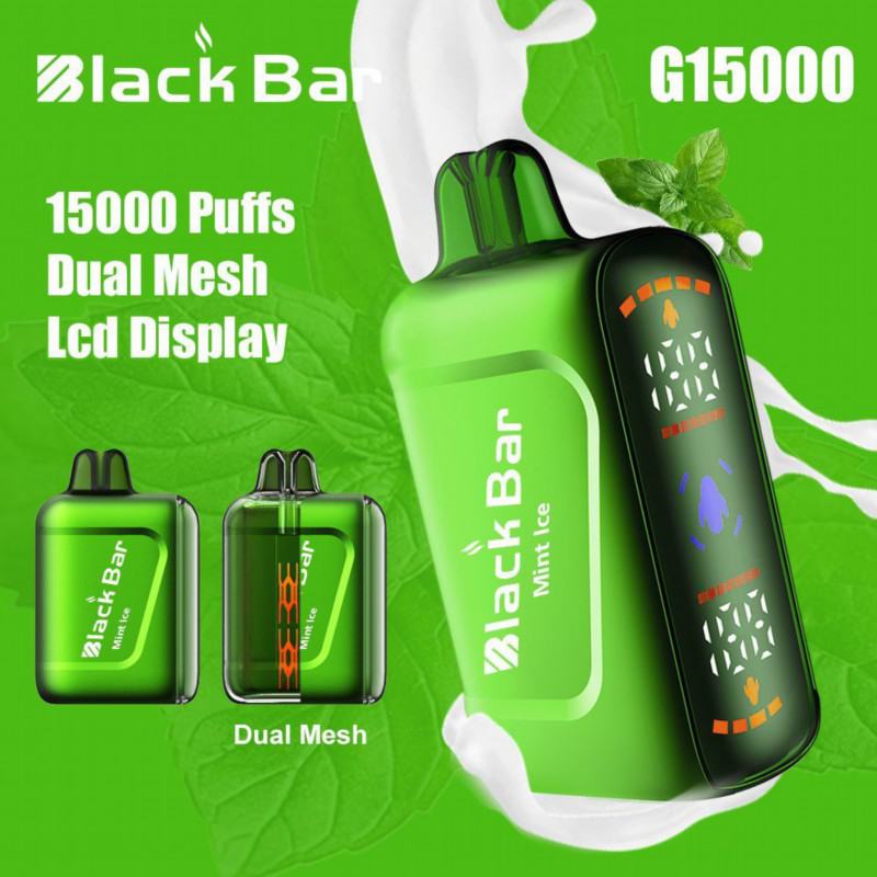 Black (Support customization) Disposable Vape Pens G15
