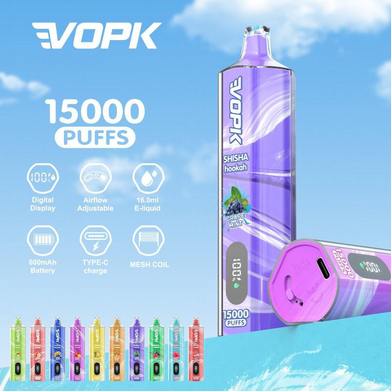 Smooth Hit Disposable Vape Vopk 15000  Shisha Plus Puffs