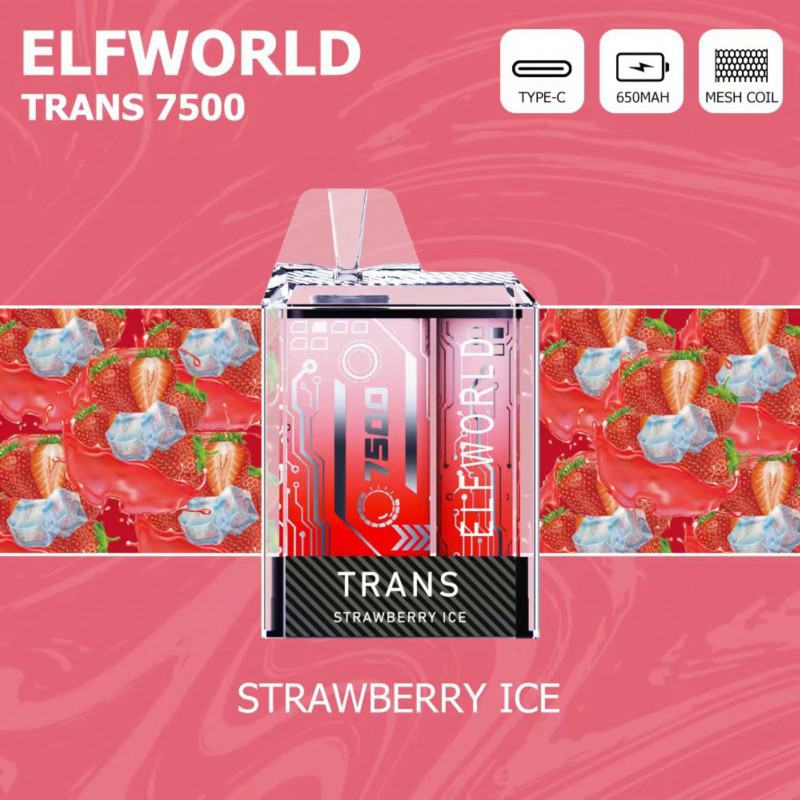 Elfworld Trans  11 Flavors 7500 Puffs Disposable E-cigarette Puff