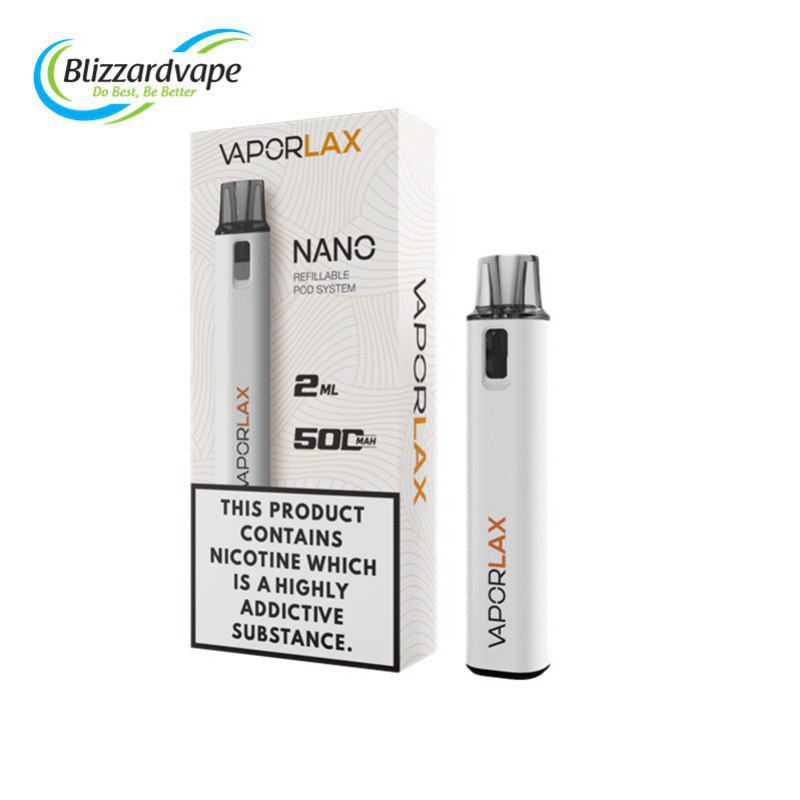 no Puff Vaporlax Nano Refillable 2ml Puffs Electronic Cigarette