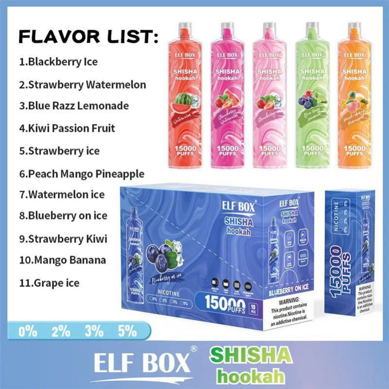  Elf Box 15000 Puffs Pens