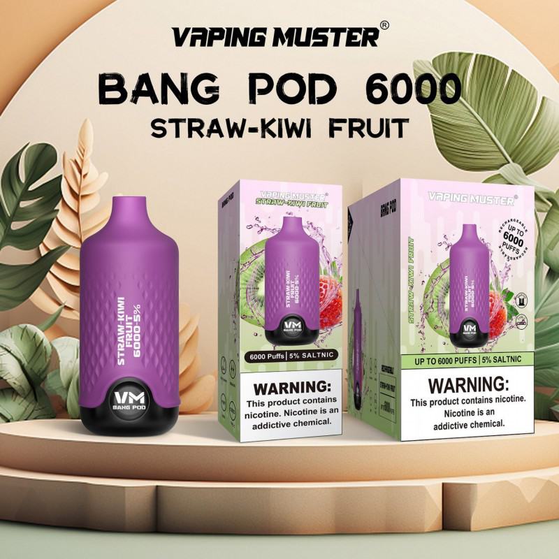 Disposable Bang E-cigarette Vmpod 6000 Puffs Nicotine