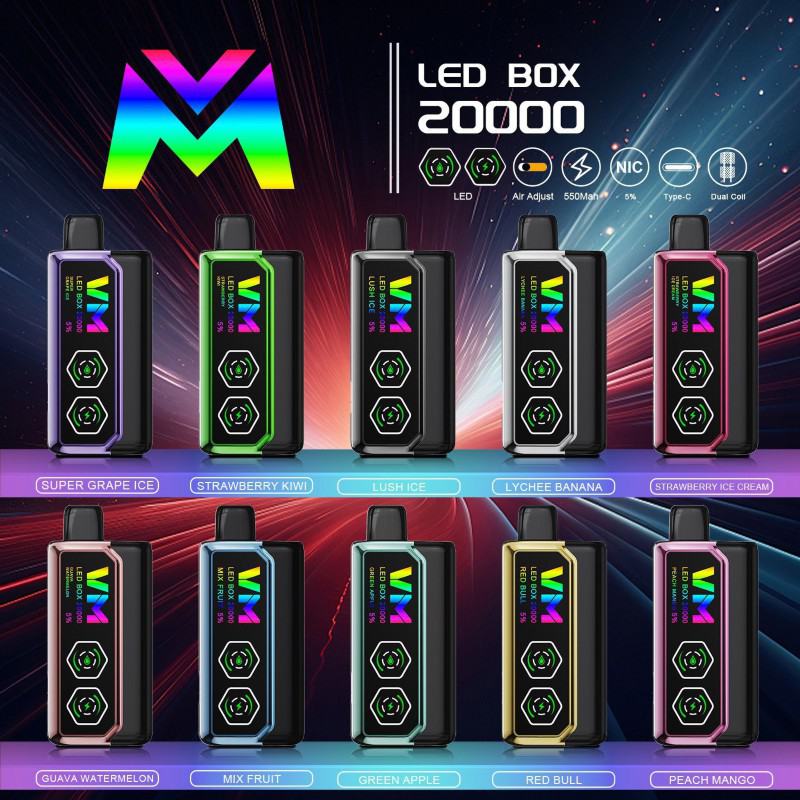 Vaping Muster Bar Vmledbox20000 Hits Vape Puffs