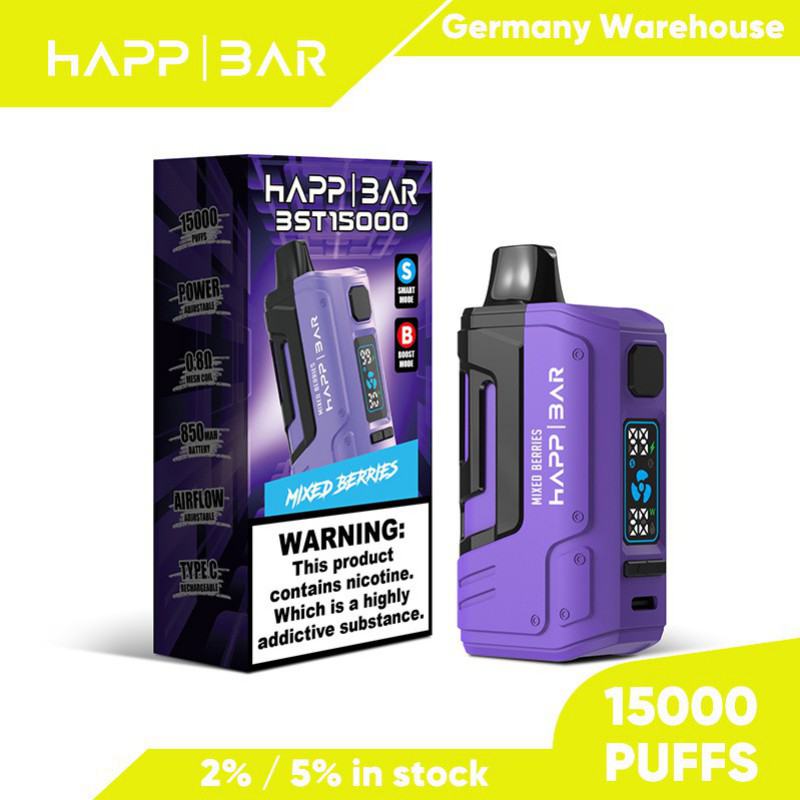 Ocitytimes Happ Bst 15000 Puffs Disposables Vape