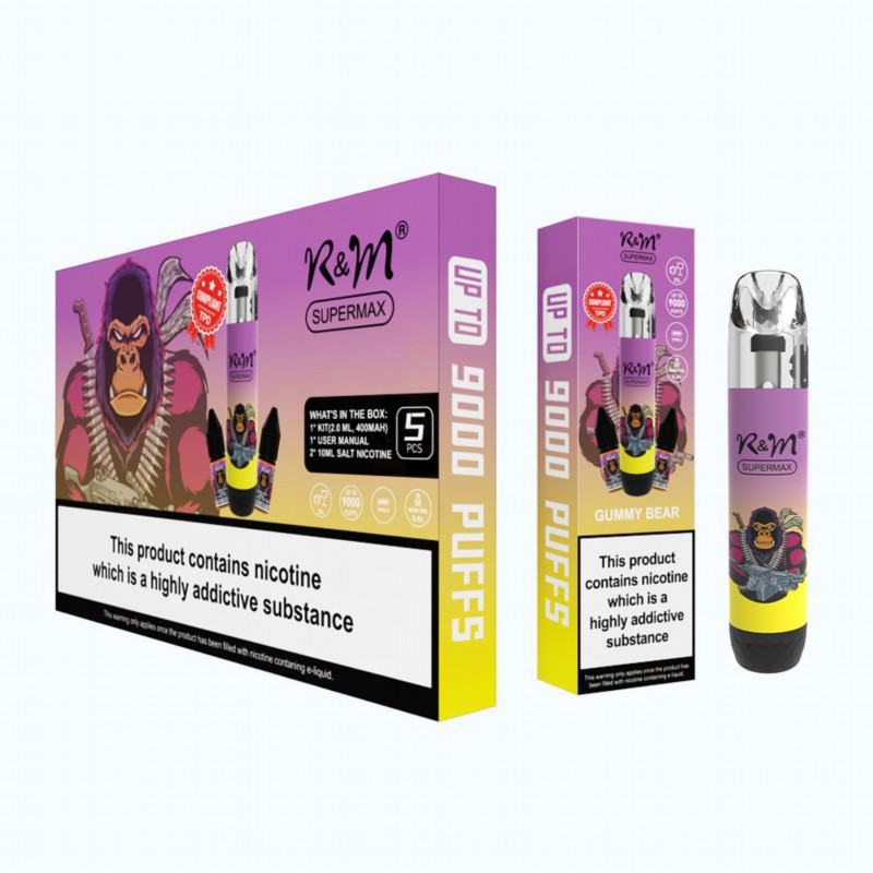 Disposable R&M E-cigarette Kit Nicotine