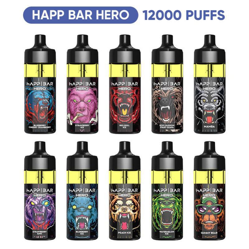 Disposable BANANATIMES/Custom Vape Happ Hero - Disposable 10000 12000 Puffs Pens