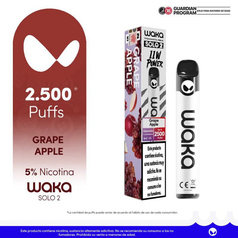 Lost Waka Solo2 2500 Puffs Vape Disposables