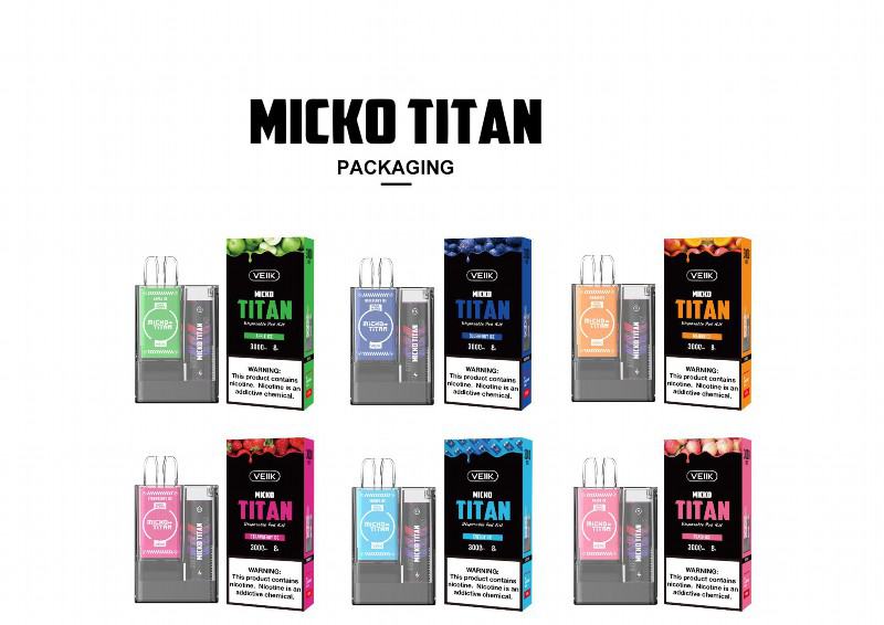 Veiik Vape Pen Micko Titan 3000 Around3000 Puffs