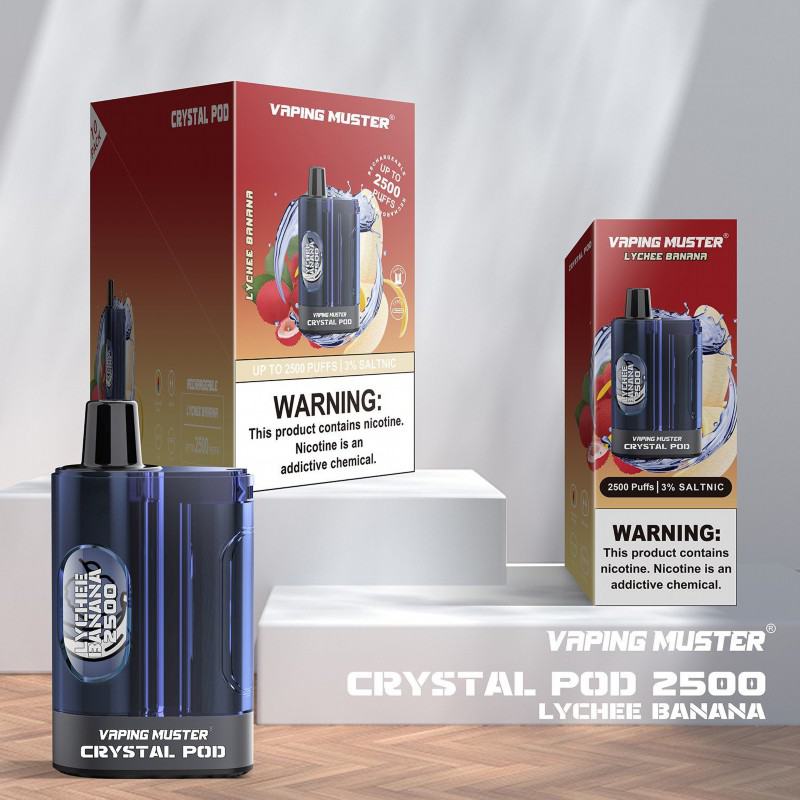 Vape Disposable VapingMuster Vmcrystal Pod 2500 Puffs