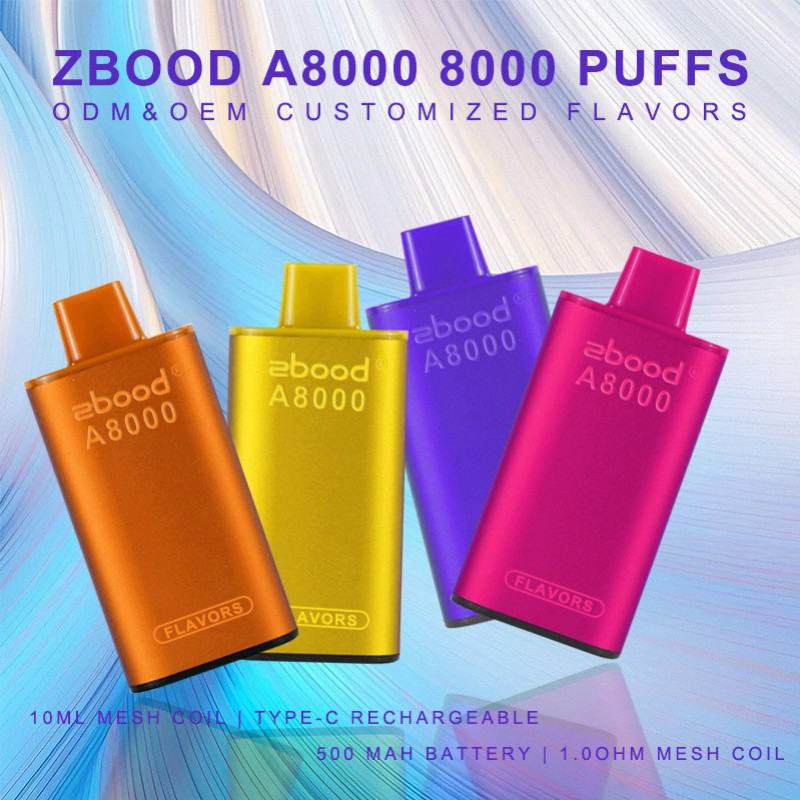Disposable Baish Vape Zbood A8000 8000 Brands