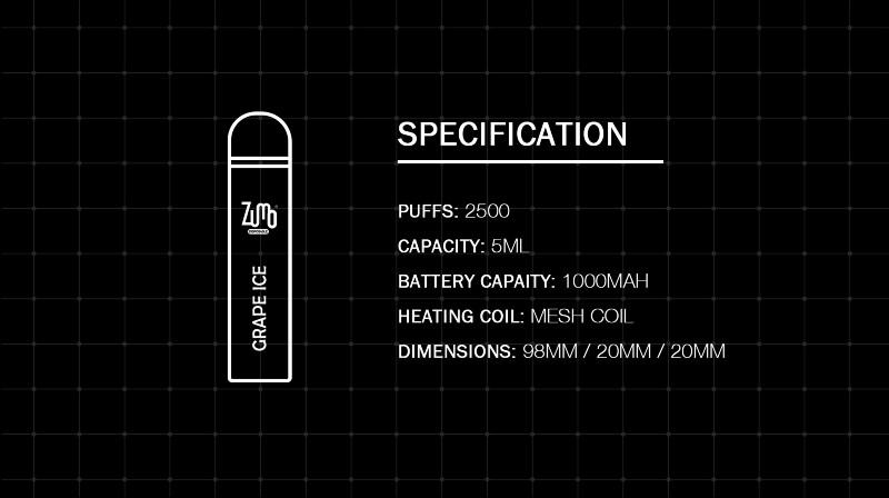 ZUMO Vape Js03 2500 Puffs Nederland
