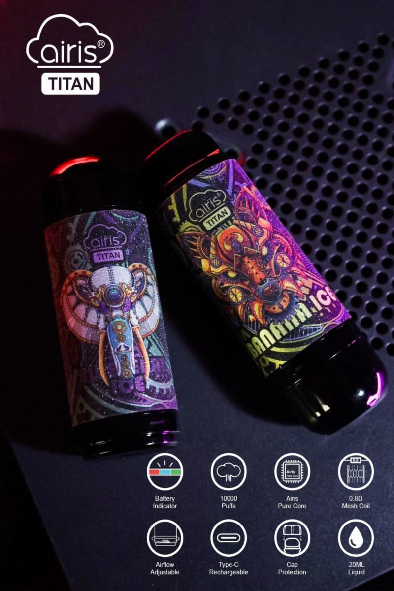 Mesii Visual Box 16000 Disposable Vape Airis Titan 10000 Puffs