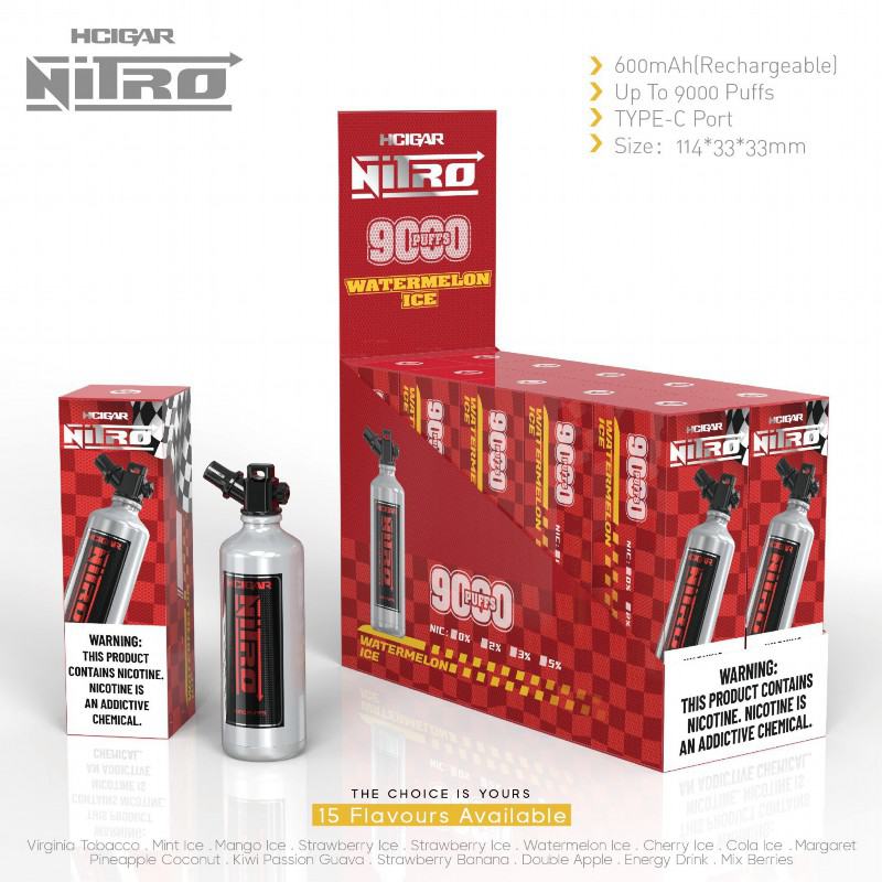 Hcigar Hciagr-nitro 9000 Disposable Bar