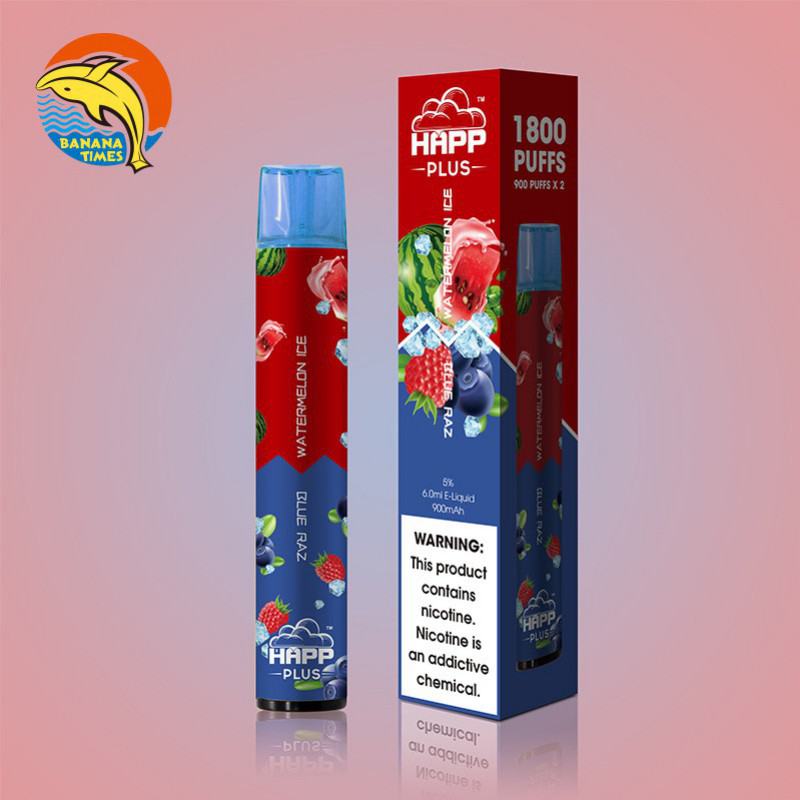 Banana Times Happ Plus 1800 Puffs Brands Disposable Vape